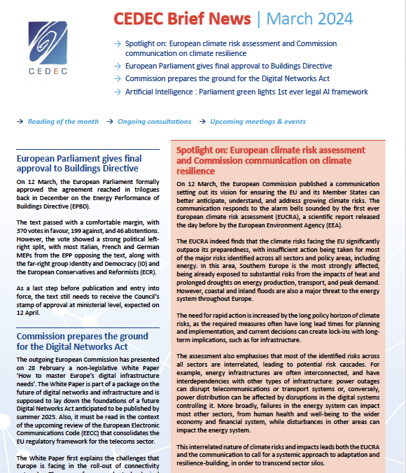 CEDEC Brief News March 2024