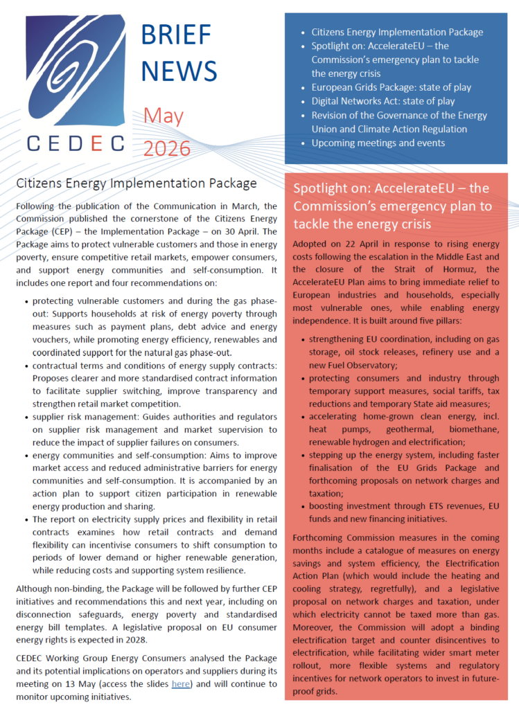 CEDEC Brief News May 2026