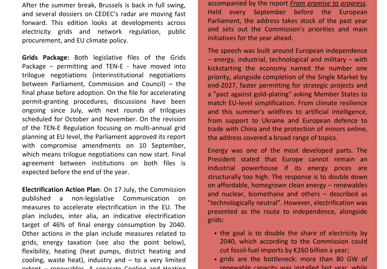 CEDEC Brief News September 2026